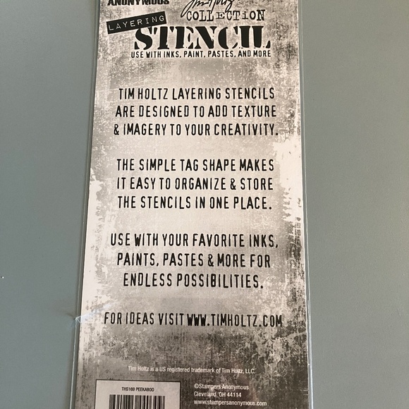 Tim Holtz THS169 peekaboo layering stencil - Picture 2 of 2